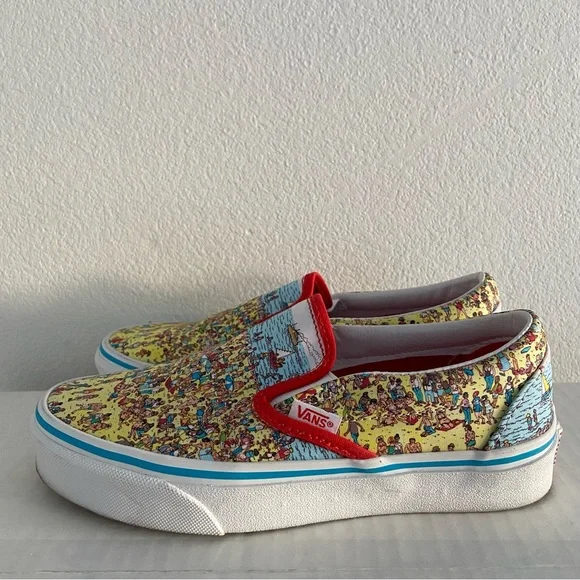 VANS X WALDO Like New Limited Edition Printed Slip On Shoe Size 5.5 - Picture 8 of 8